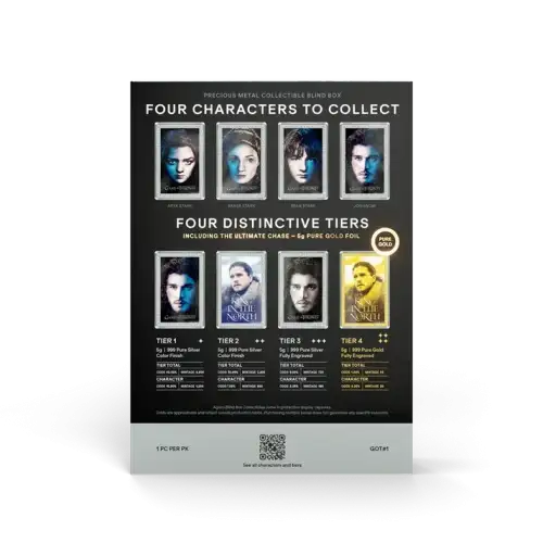 GOT: House Stark 2026 - 5g Precious Metal Collectible Sealed Blind Box